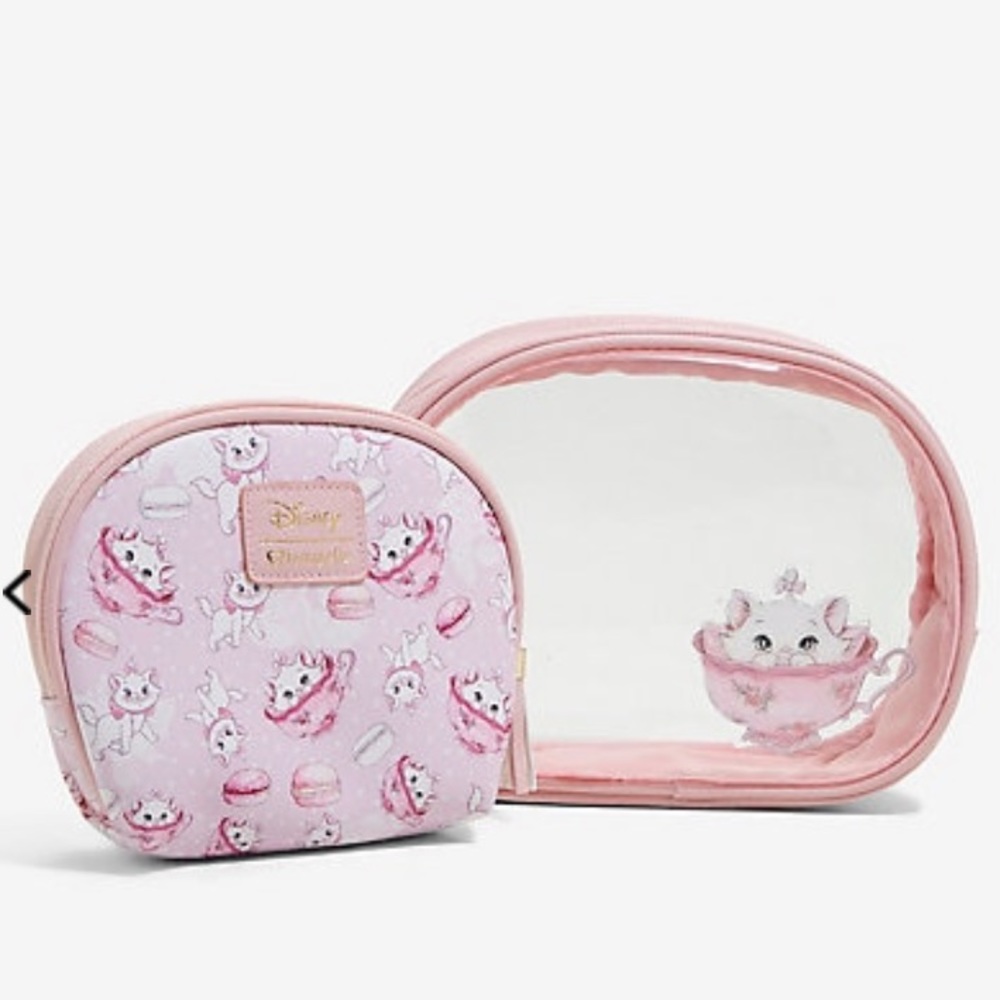 NWT Loungefly aristocats macaroon cosmetic bag set